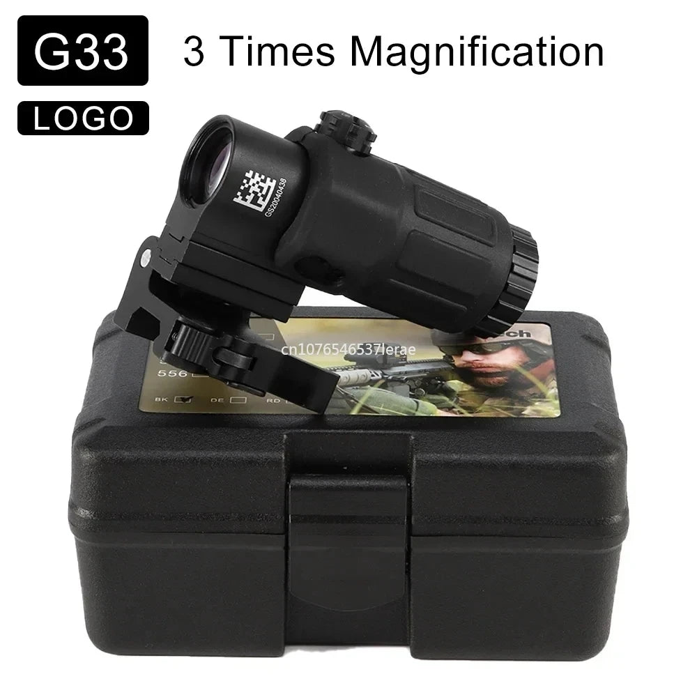 EOTECH 558 Holographic Collimator Red Dot Sight. G43/G33 3X, G45 5X Magnifier. W/20mm Rail Mounts & QD Lever.