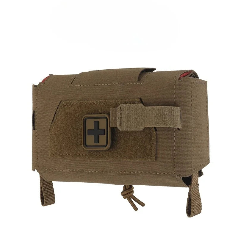 Compact Trauma Kit. Tactical IFAK Medical First Aid Pouch. Outdoors Survival Equipment.