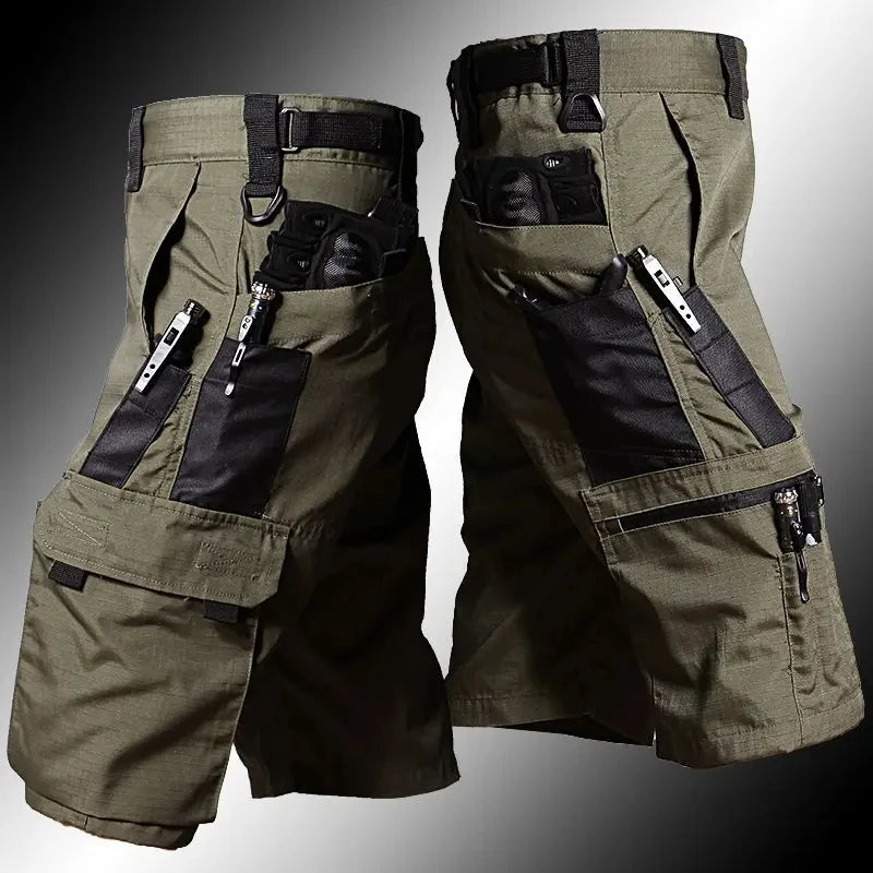 Tactical Shorts, Outdoor Work Pants. Men's Multi-pocket, Quick Dry, Wear-resisting Shorts.