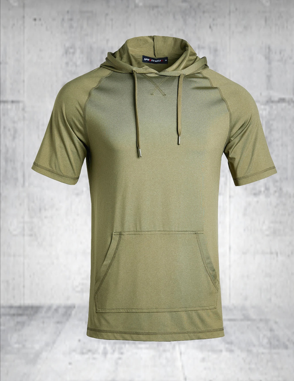 Men's Lightweight, Breathable Hoodie. Short Sleeved, Quick Drying .