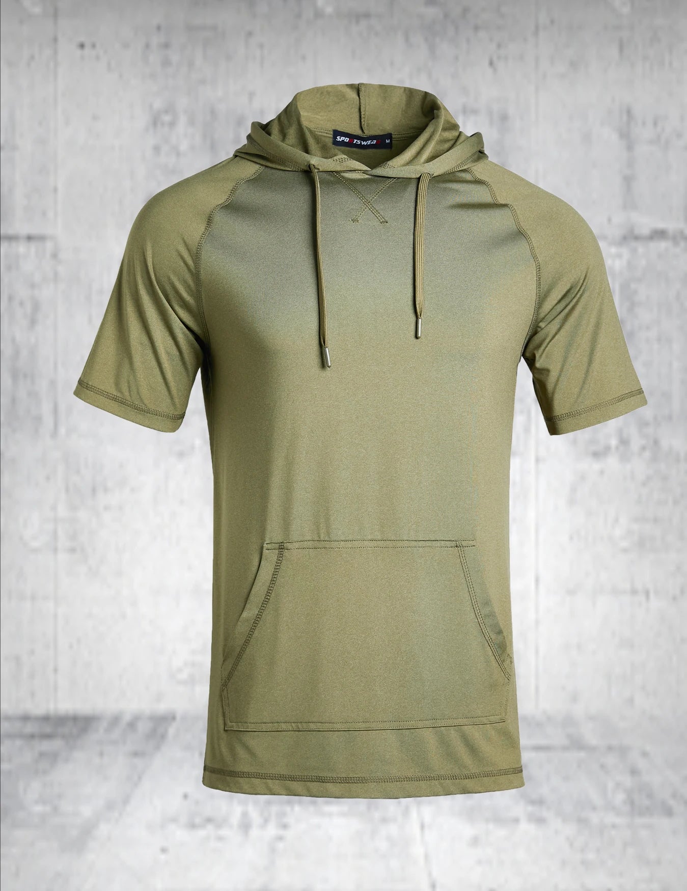 Men's Lightweight, Breathable Hoodie. Short Sleeved, Quick Drying .