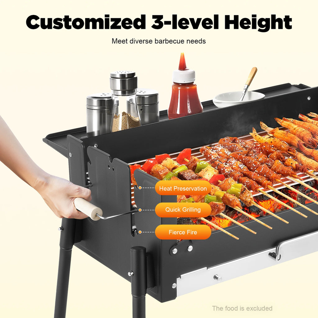 Stainless Steel foldable, Portable BBQ For Outdoor Cooking .