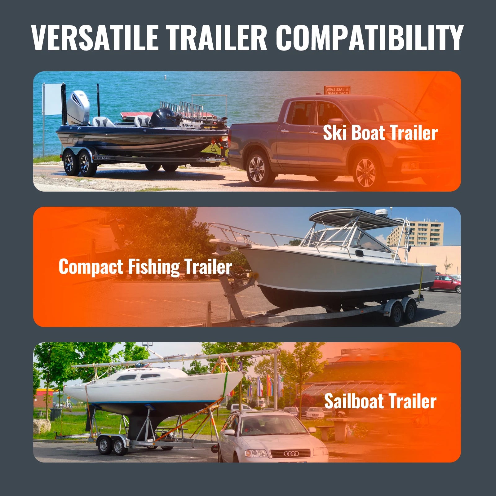 SucceBuy Boat Trailer Guide. 2PCS, Rustproof Galvanized Steel. PVC Pipes .