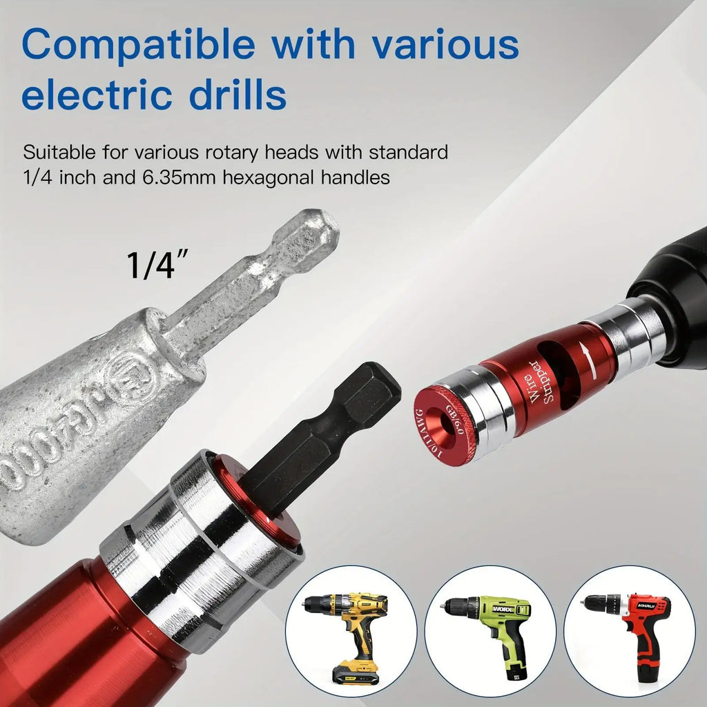 8 In 1 Bit Stripper And Twist Tool Set - Industrial-Grade Electrician Quick Stripping Kit.