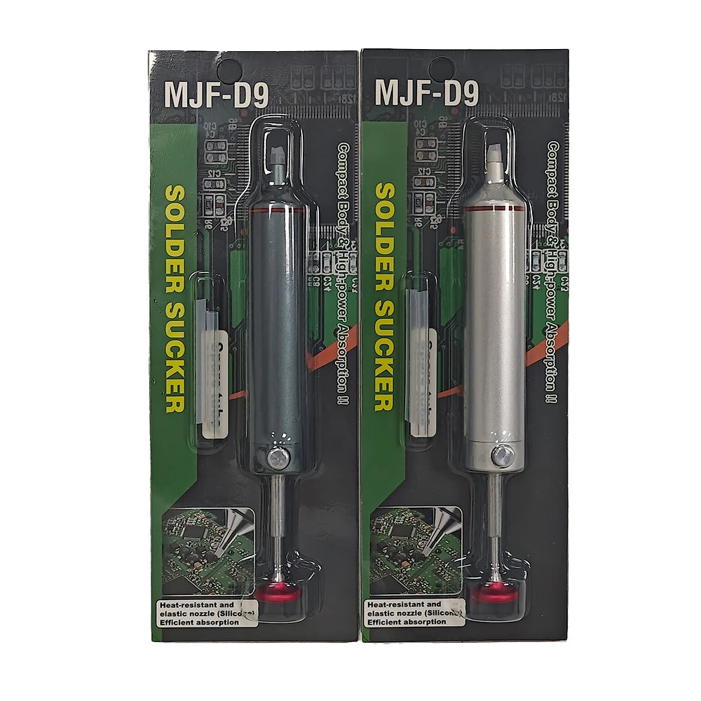 Aluminum Desoldering Pump. Soldering Sucker Pen. Powerful Vacuum.