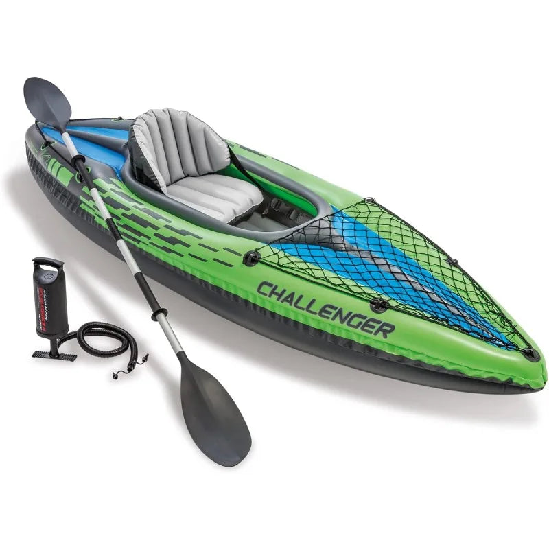 INTEX Inflatable Kayak. 86in. Kayak Paddles ,High-Output Pump, Super Strong PVC.