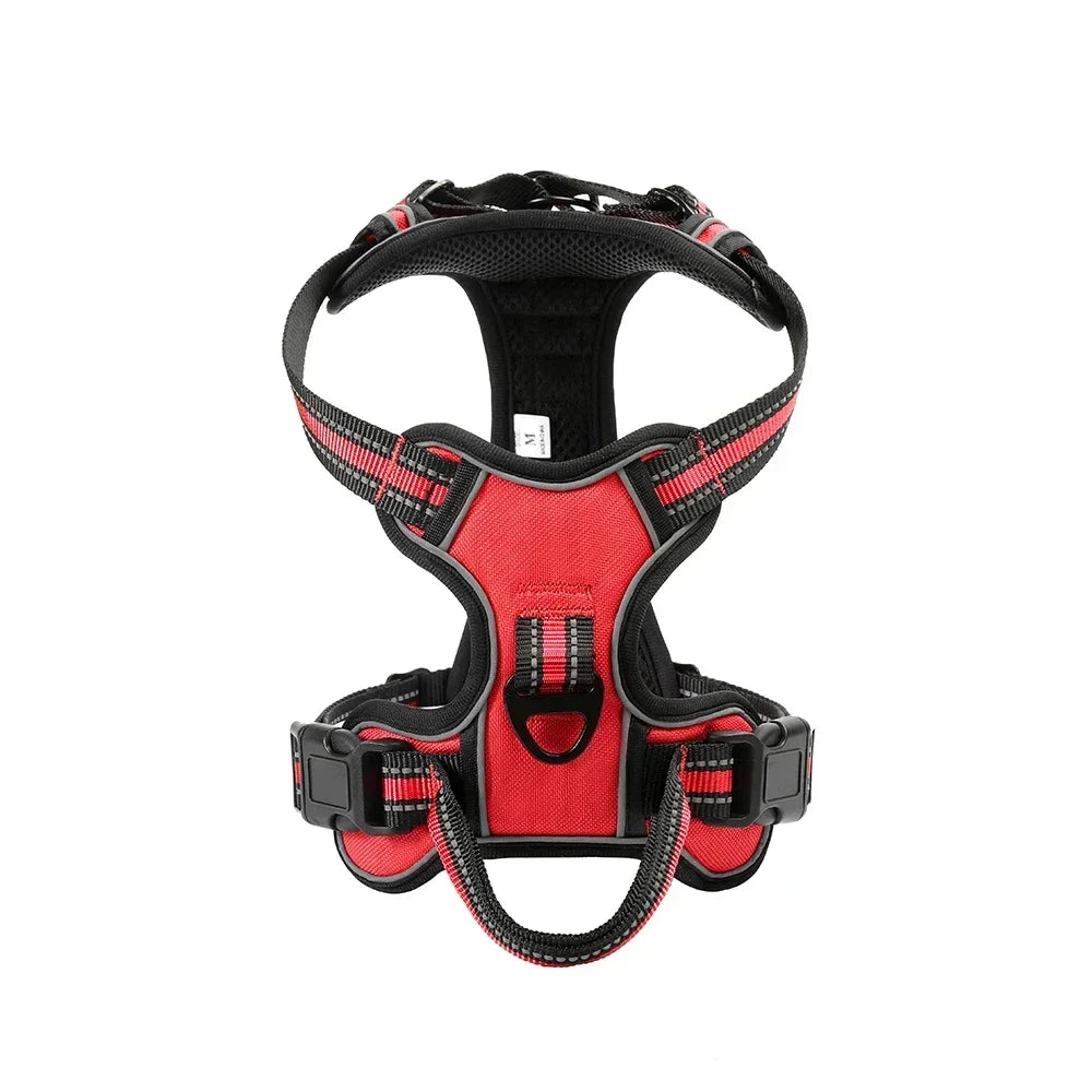 Adjustable Dog Harness Vest- Reflective -Soft Breathable- No Pull.