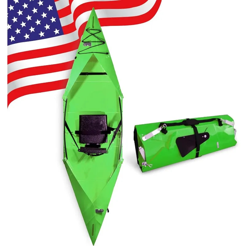 Tucktec 10' PRO Foldable Kayak. Portable Kayak for Adults - Made in USA.