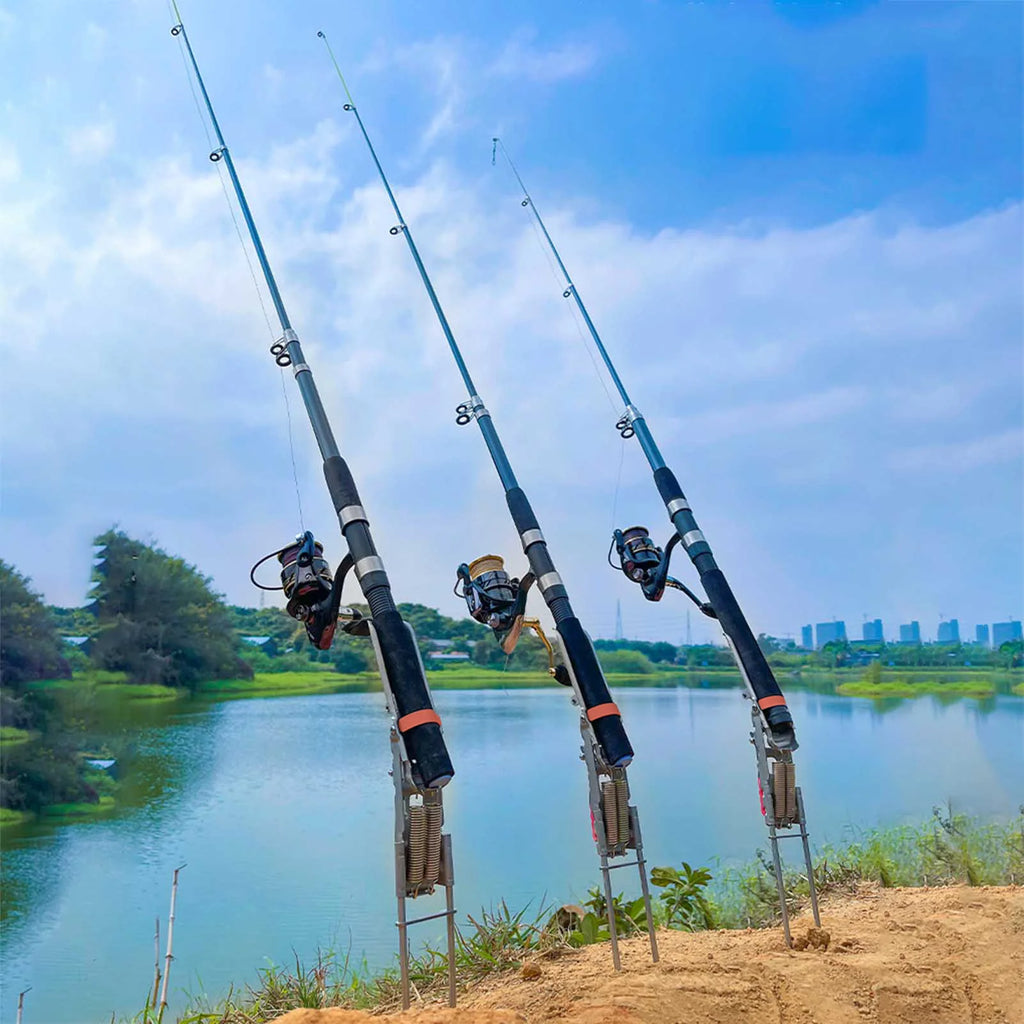 35*17cm Stainless Steel Rod Holder. Automatic Spring , For All Fishing Rods.