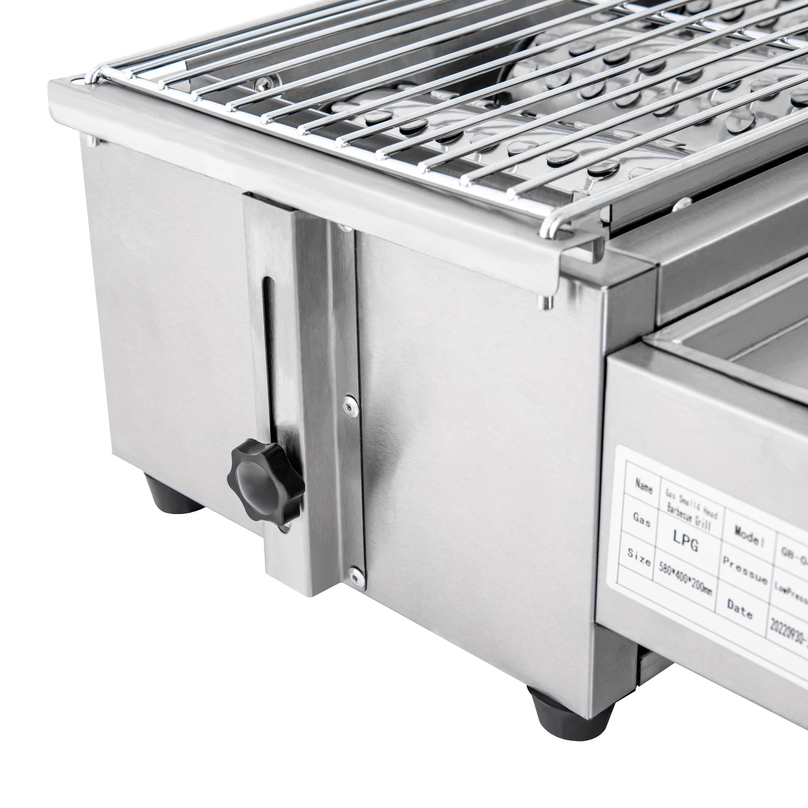 Stainless Steel ,Smokeless Barbecue Grill. 4 Burners LPG Gas.