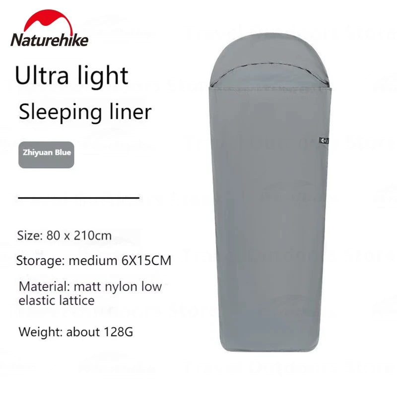 Naturehike Sleeping Bag. Envelope, 128g Ultralight. Accessories.
