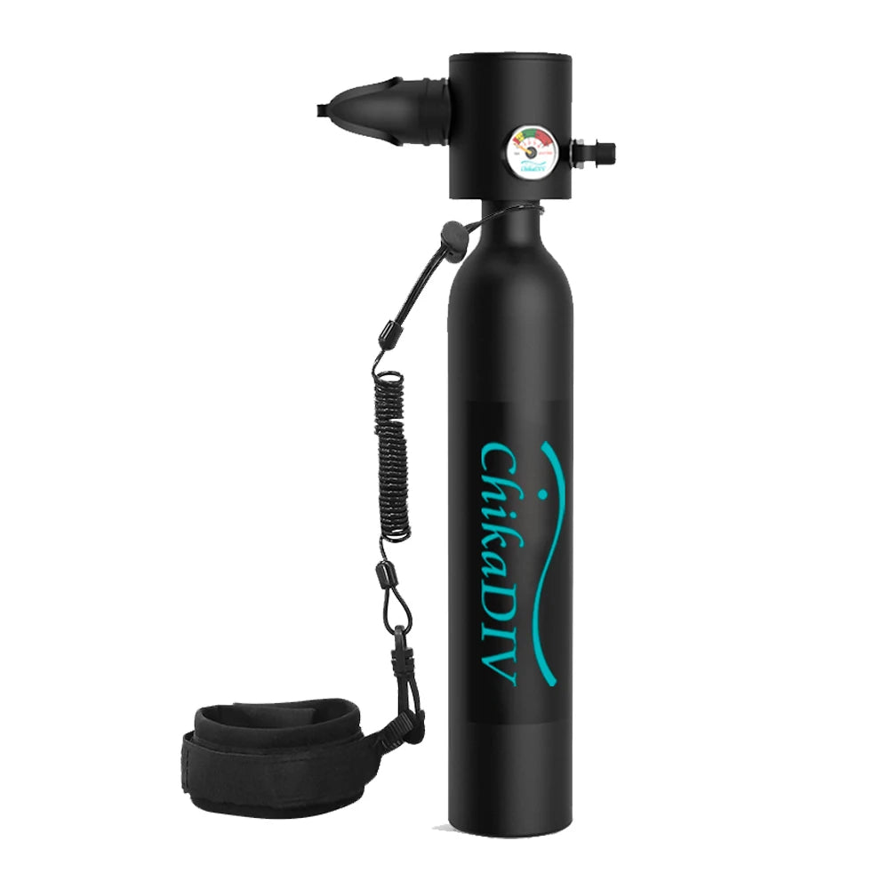 Scuba Diving Tank - 0.5L- 3000 PSI - Emergency Air Supply, Up To 10 Minutes Dive Time Backup.