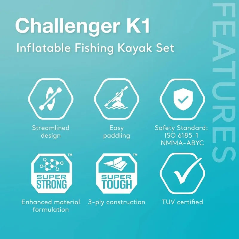 INTEX Inflatable Kayak. 86in. Kayak Paddles ,High-Output Pump, Super Strong PVC.