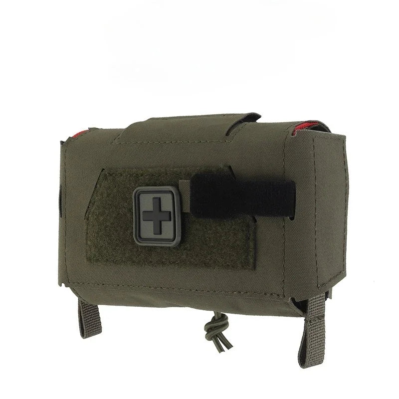 Compact Trauma Kit. Tactical IFAK Medical First Aid Pouch. Outdoors Survival Equipment.