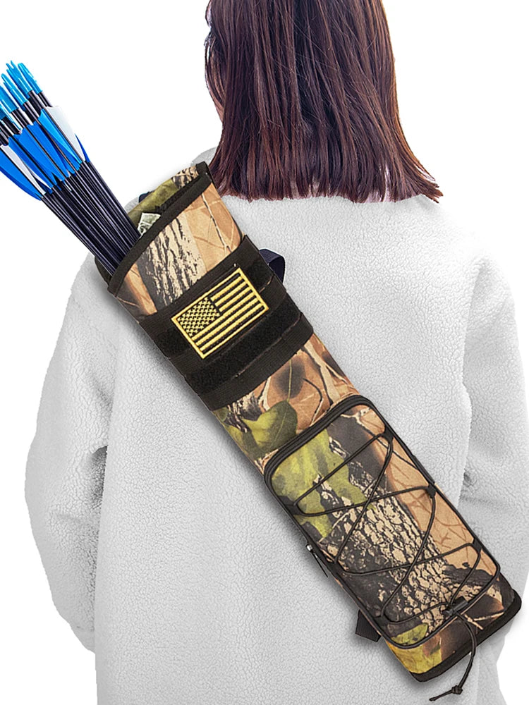 Archery Quiver- Adjustable Strap - Multi-Pockets.