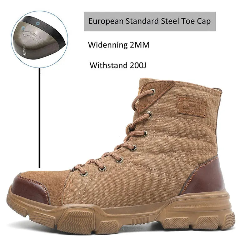 SUADEX Steel Toe Boots. Indestructible ,Work - Safety Boots .