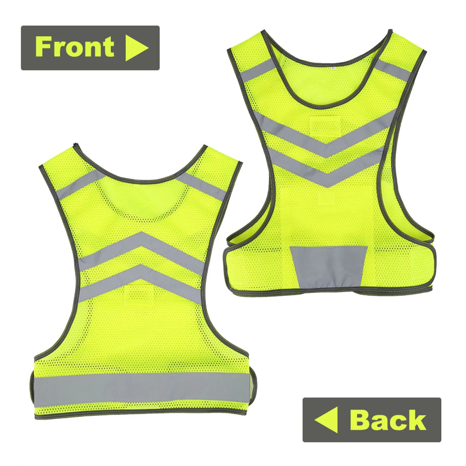 High Visibility, Adjustable, Reflective Safety Vest.