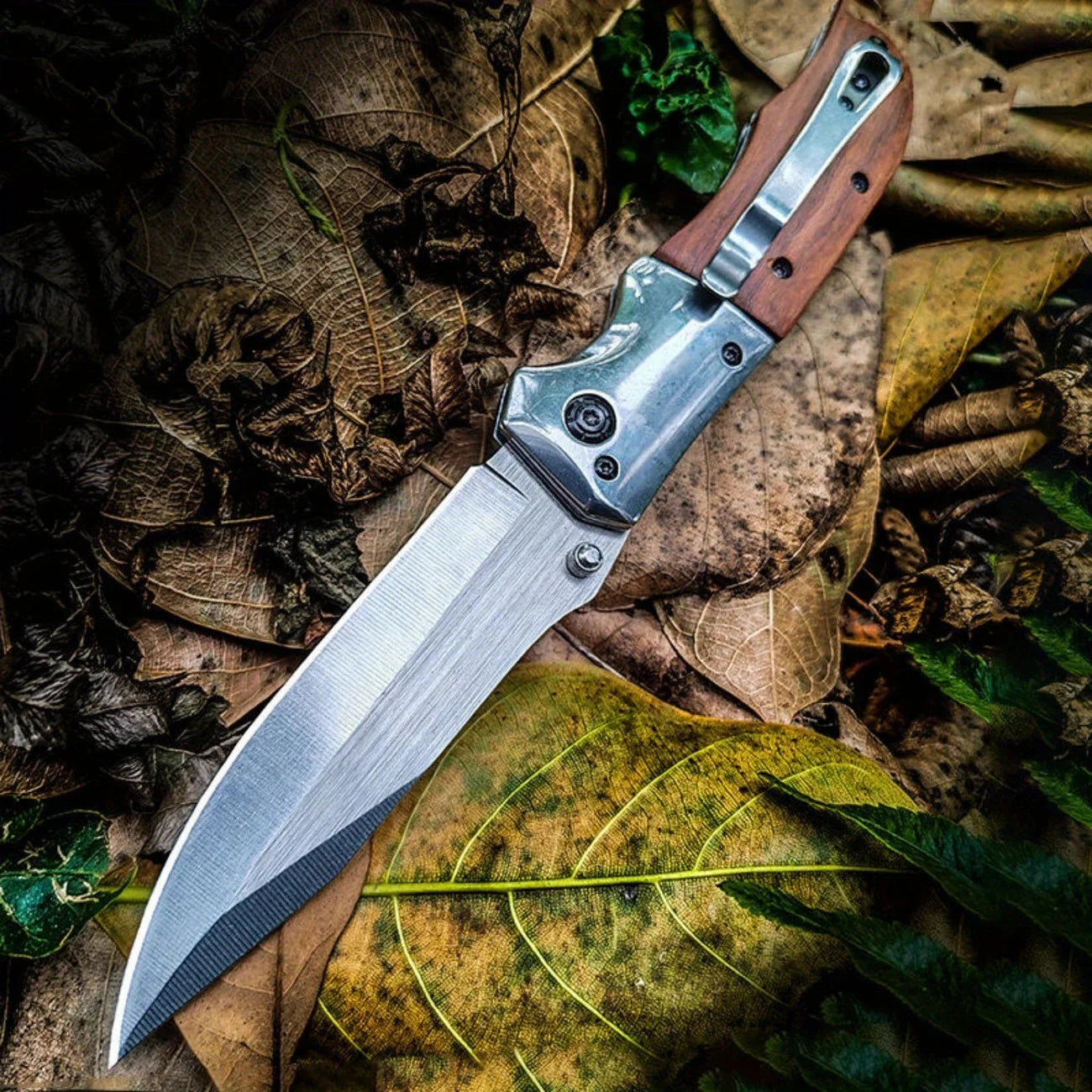 Tactical Folding Knife - Apocalypse Gear - Stainless Steel Blade.