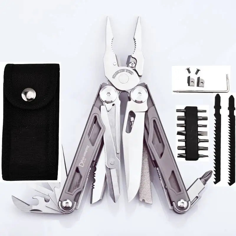 Daicamping DL30 Multitool. Folding, Knives, Scissors, Cutters, Survival Pliers