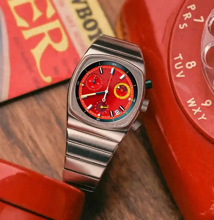 CILOA High Quality Square Mans Watch. Vintage - Automatic - Stainless steel - High-end.