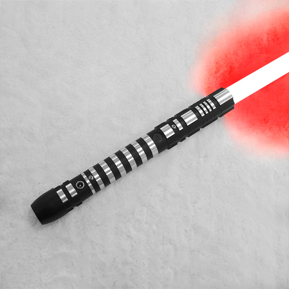 PHS Dueling Lightsabers,4 Modes - Sounds, Black Metal Hilt, Light up Sword.