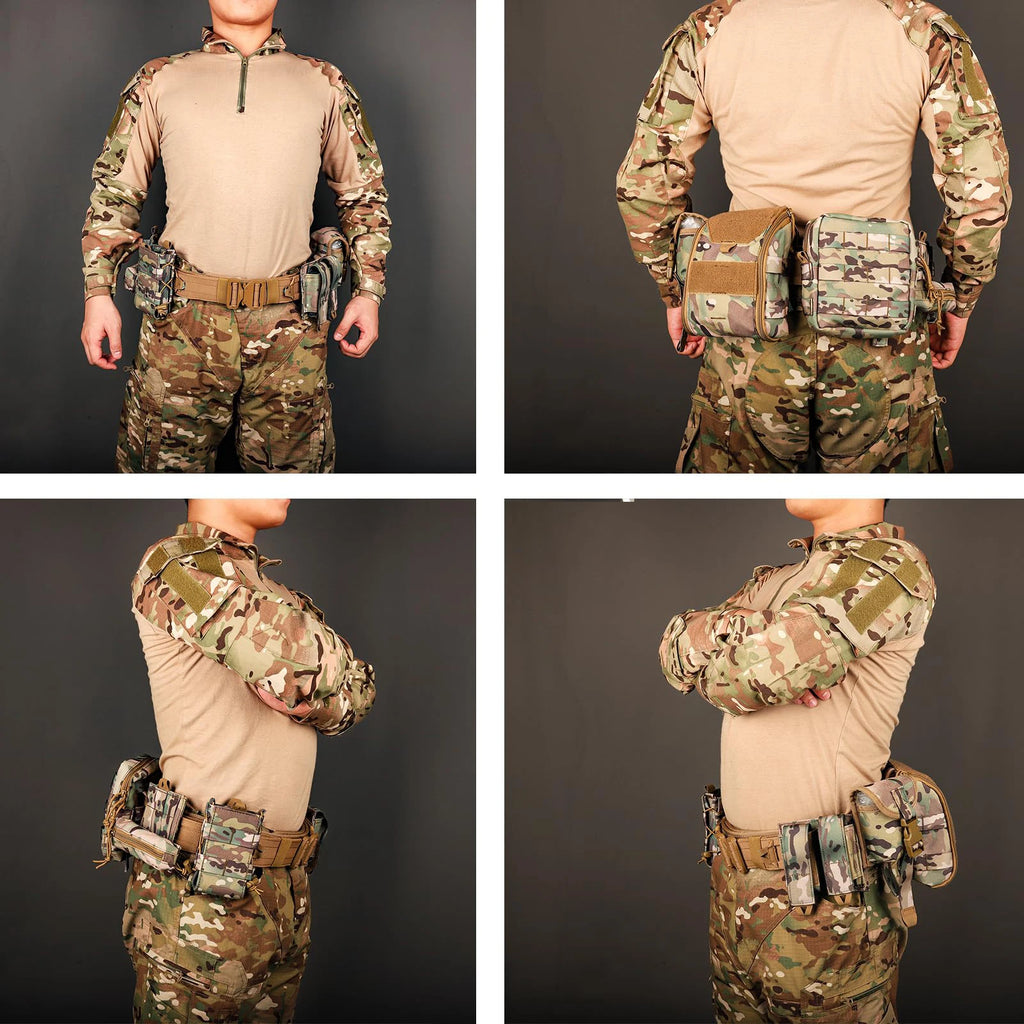 8-in-1 Battle Belt with Accessories. Quick Release , Heavy Duty , 8 Pcs.