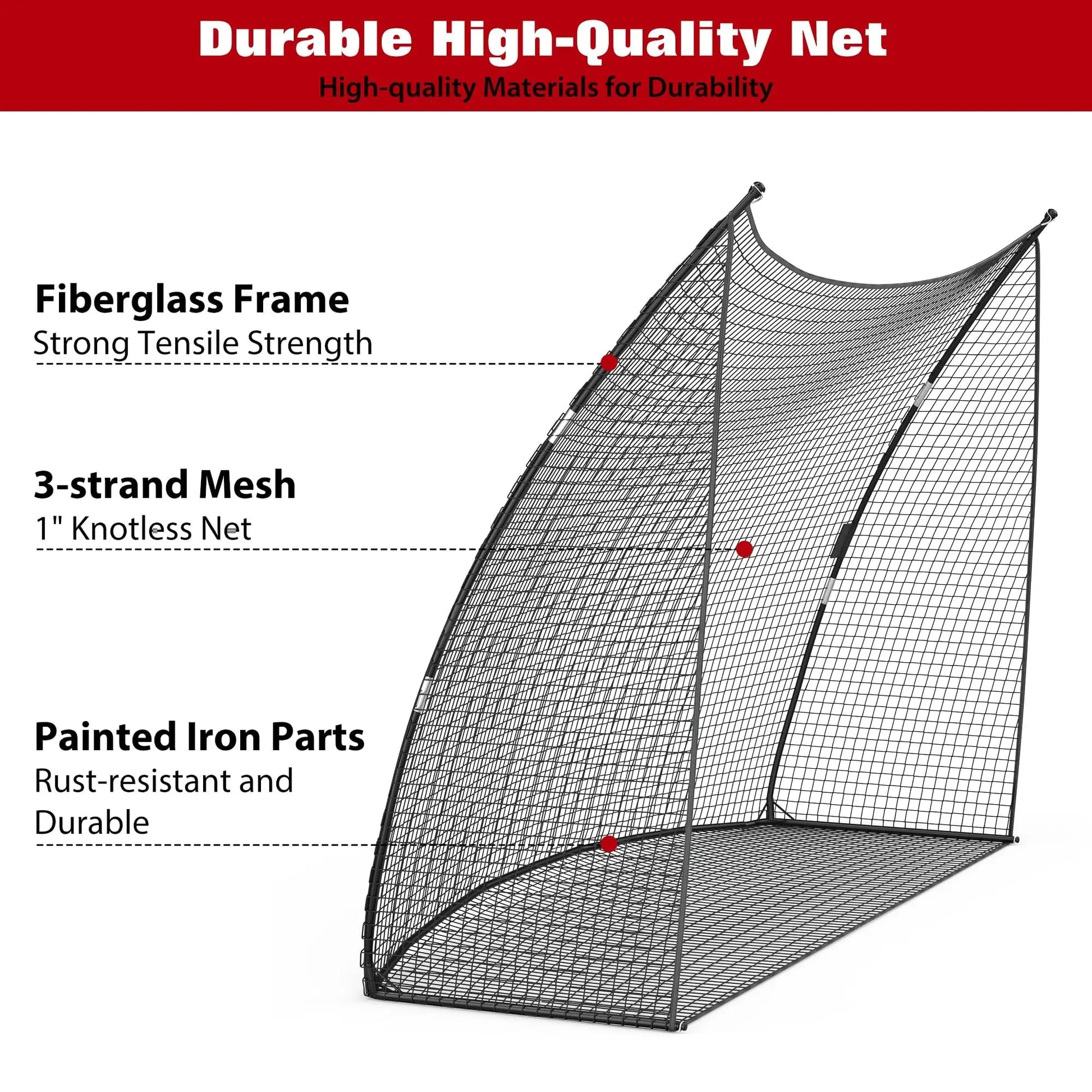 10x7 FT Golf Practice Net Portable Backyard Hitting Net Swing Chipping Training Equipment With Carry Bag Tool-Free Setup