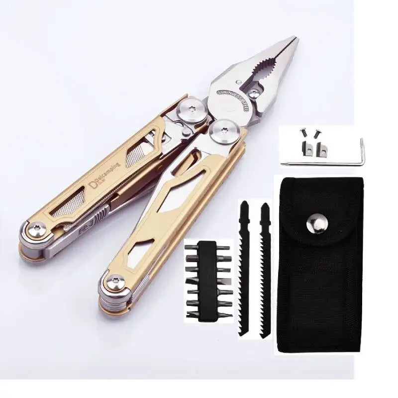 Daicamping DL30 Multitool. Folding, Knives, Scissors, Cutters, Survival Pliers
