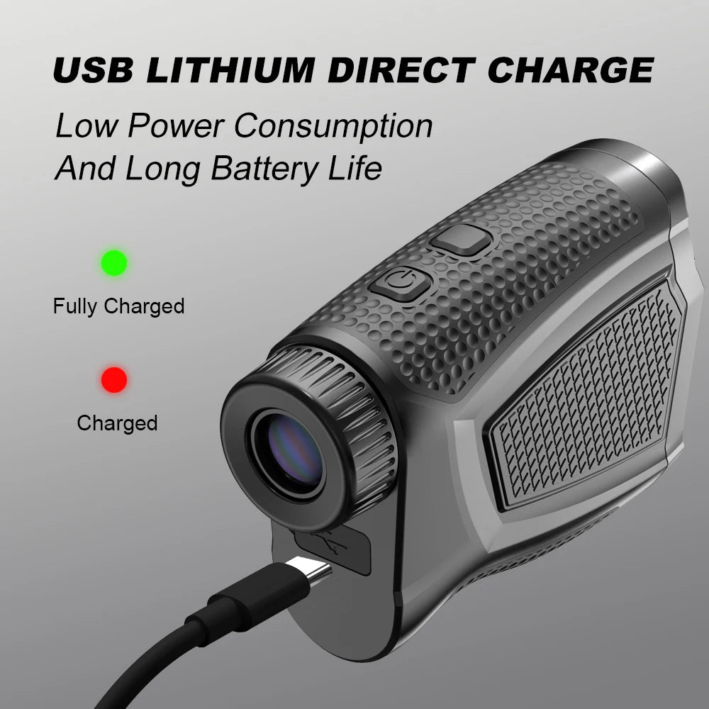 NOHAWK 1000yds Golf Rangefinder, M/Y Unit Switching, Flag Lock, Slope Compensation Distance with Magnetic Function for Golf