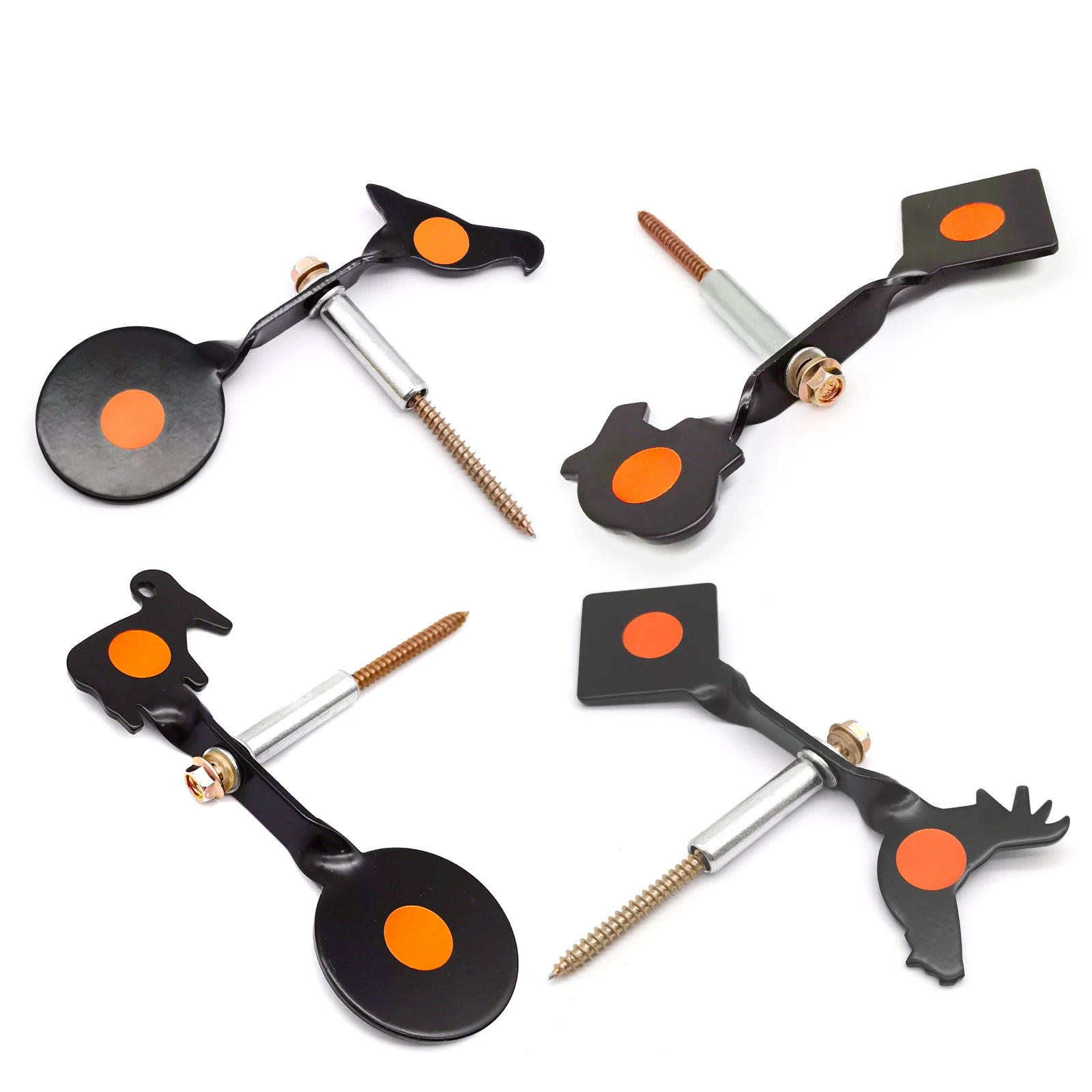 Wildgeek Spinner Pellet Gun Targets. 4 Animal Patterns Available. For .177 and .22 Caliber Air Rifle .