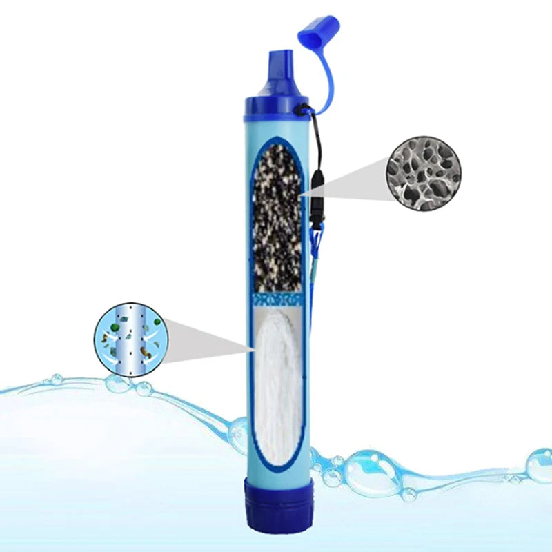 Outdoor Mini Water Filter, Purification, Portable, Hiking, Survival or Emergency.
