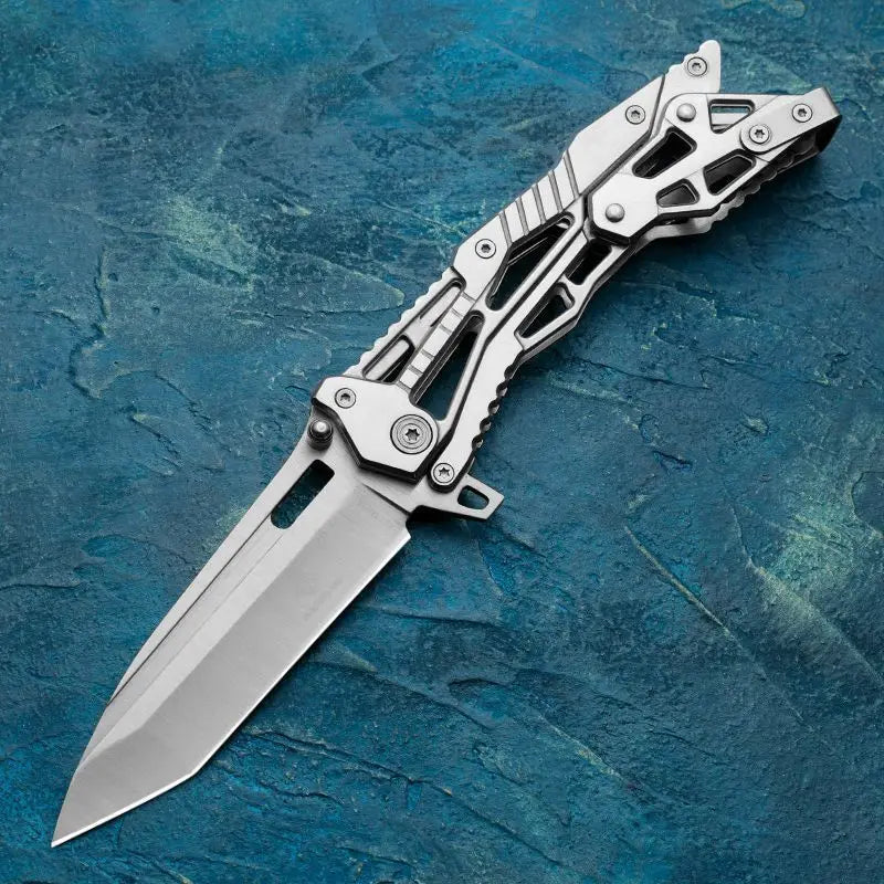 Folding Knife - 8CR15MOV Stainless Steel. 8.3", 6.2oz, Multifunctional .