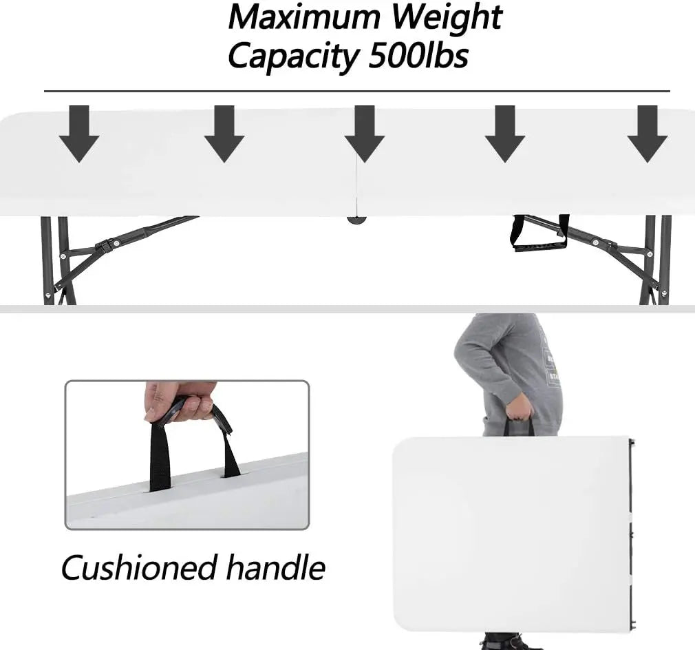 6FT Picnic Table. Folding. Plastic .
