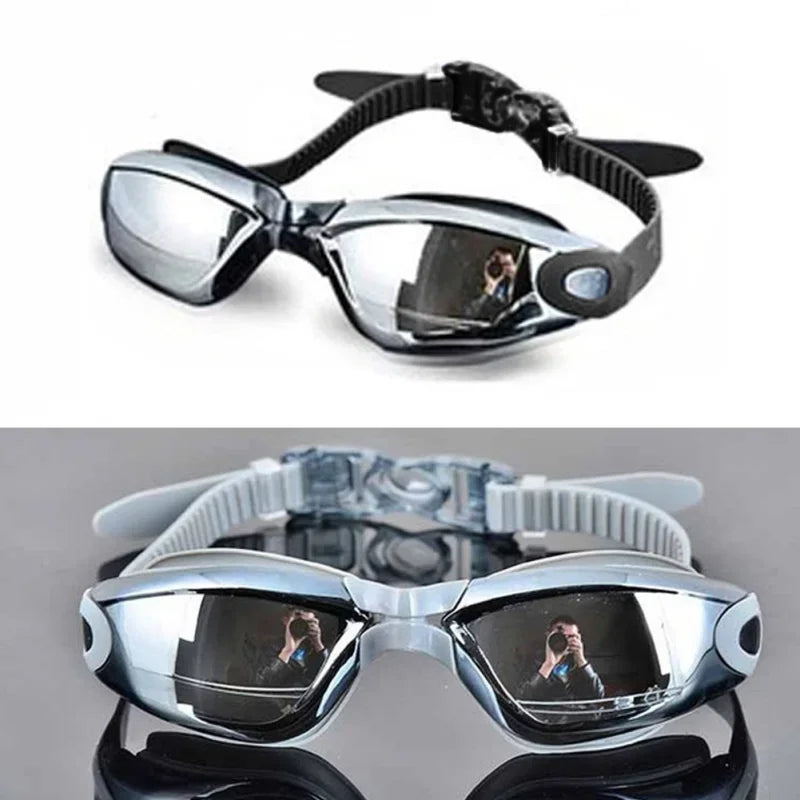 Silicone Goggles, Anti-Fog Electroplating, UV Swimming Glasses.