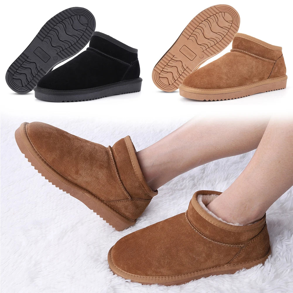 Women's Warm Winter Booties- Anti-Slip- Slip On Short Boots.
