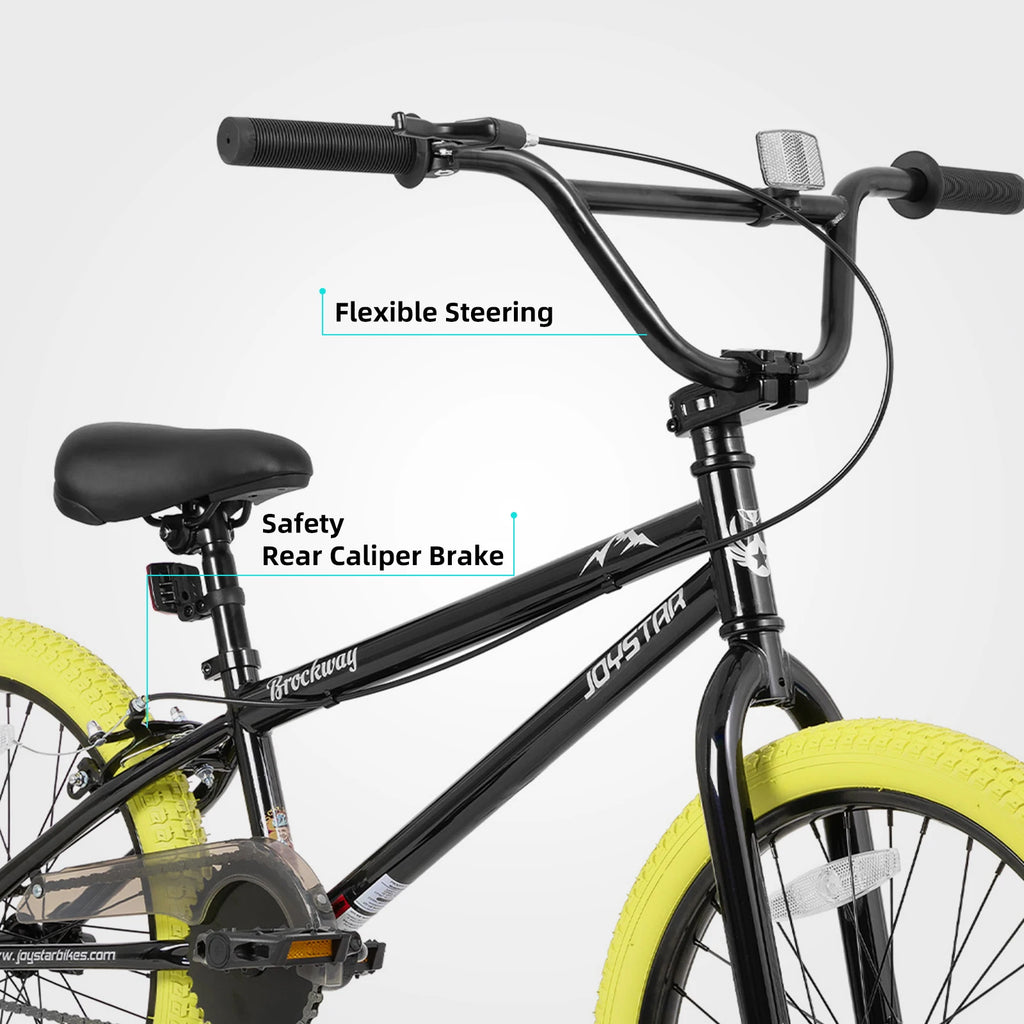 JOYSTAR Brockway Freestyle Kids BMX Bikes. 2 Pegs, Dual Brakes.