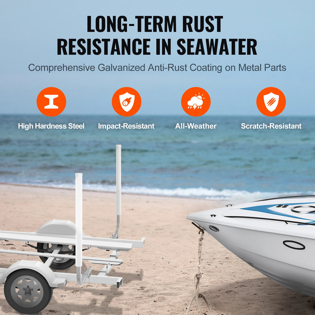 SucceBuy Boat Trailer Guide. 2PCS, Rustproof Galvanized Steel. PVC Pipes .