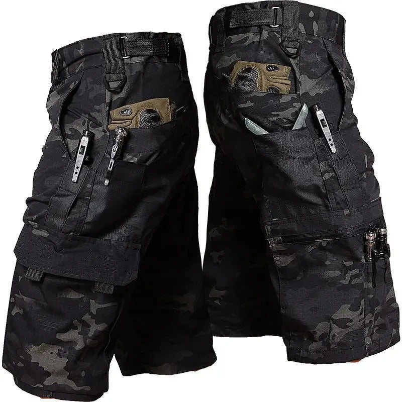 Tactical Shorts, Outdoor Work Pants. Men's Multi-pocket, Quick Dry, Wear-resisting Shorts.
