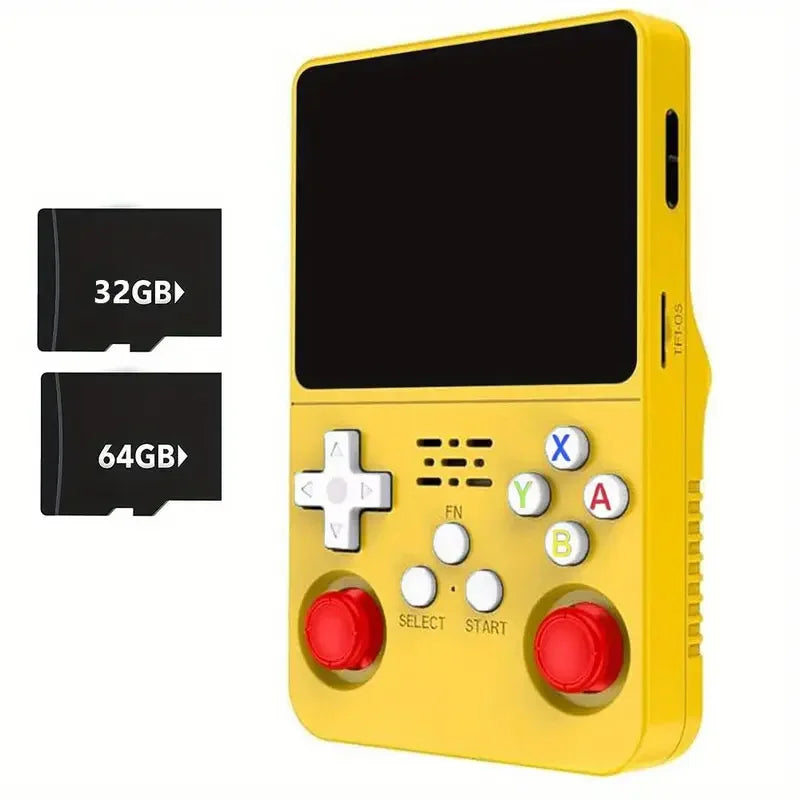 WUDS R36S Portable Handheld Game Controller With 3.5" HD Screen, Rechargeable Battery  - Perfect Christmas Gift For Gamers.