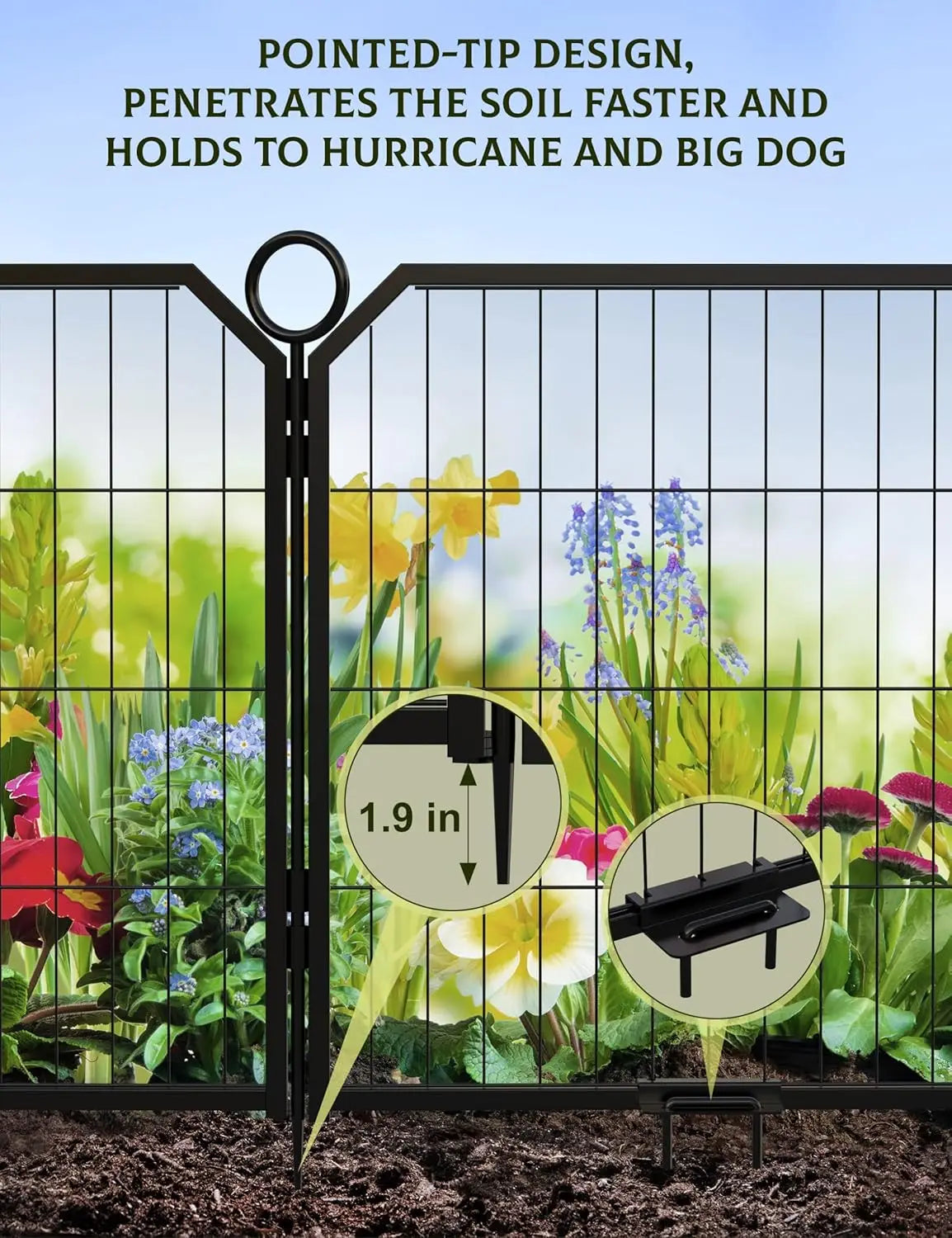 Heavy-Duty Portable Dog Playpen With Low-Step Entry.
