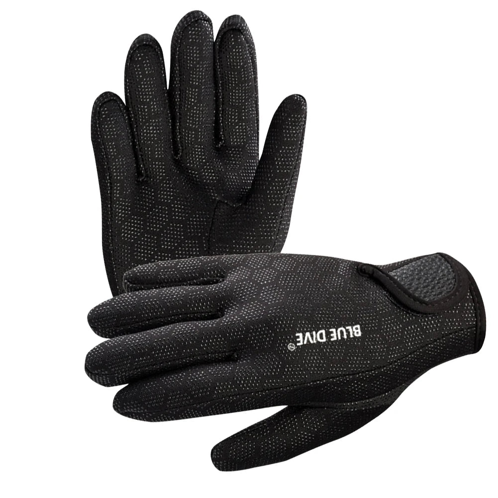 1.5mm - Anti Slip - Five Finger - Warm Wetsuit - Spearfishing Gloves.