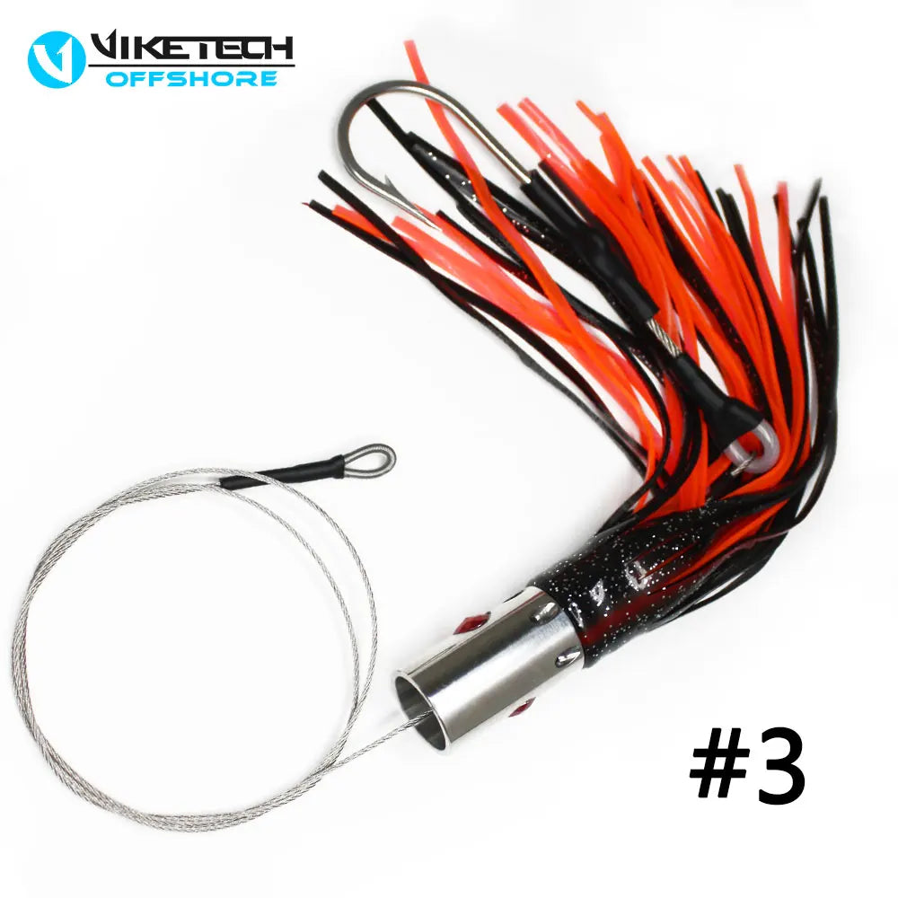 Viketech Offshore Stainless Steel Trolling Lures. 9.4" Lure, 9/0 Single Hookset .