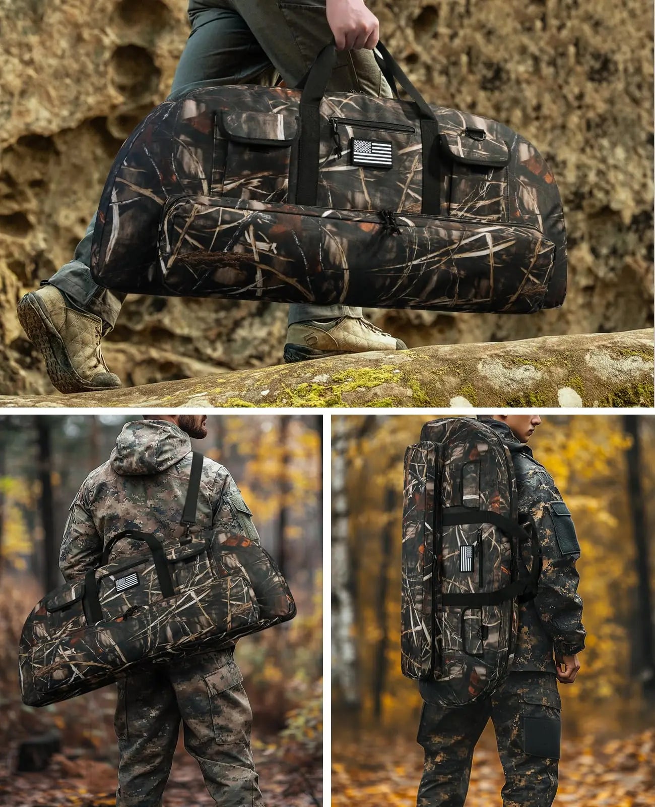 CVLIFE 37" Compound Bow Case. Light-Weight. Backpack Strap.