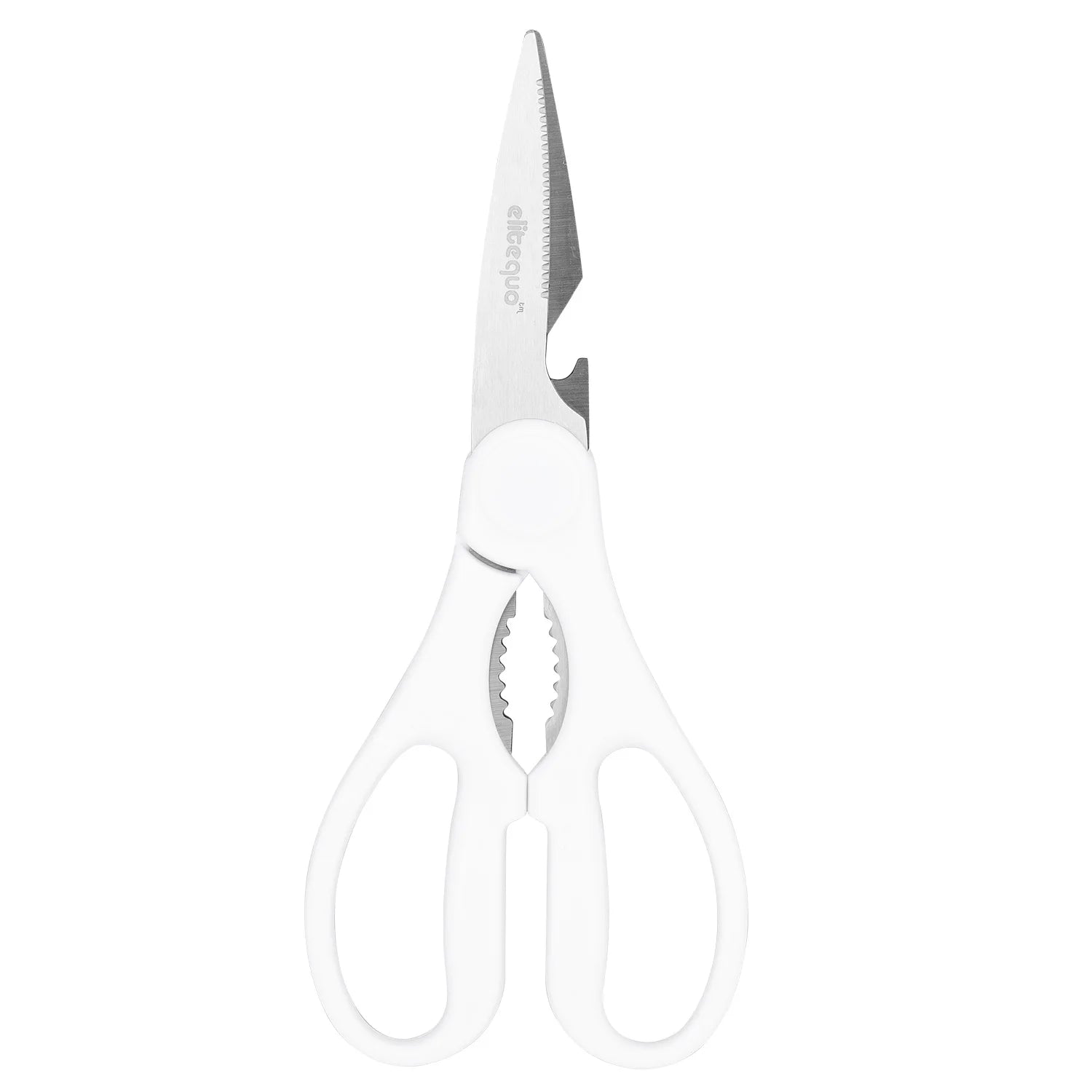 ELITEQUO All Purpose Kitchen Scissors, Heavy Duty Stainless Steel . Soft Grip Comfort Handle.