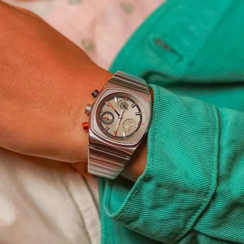 CILOA High Quality Square Mans Watch. Vintage - Automatic - Stainless steel - High-end.