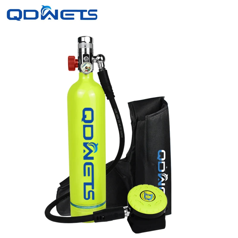 1L Scuba Diving Tank - Professional Diving Oxygen Cylinder - 15-25 Minutes QDWETS.