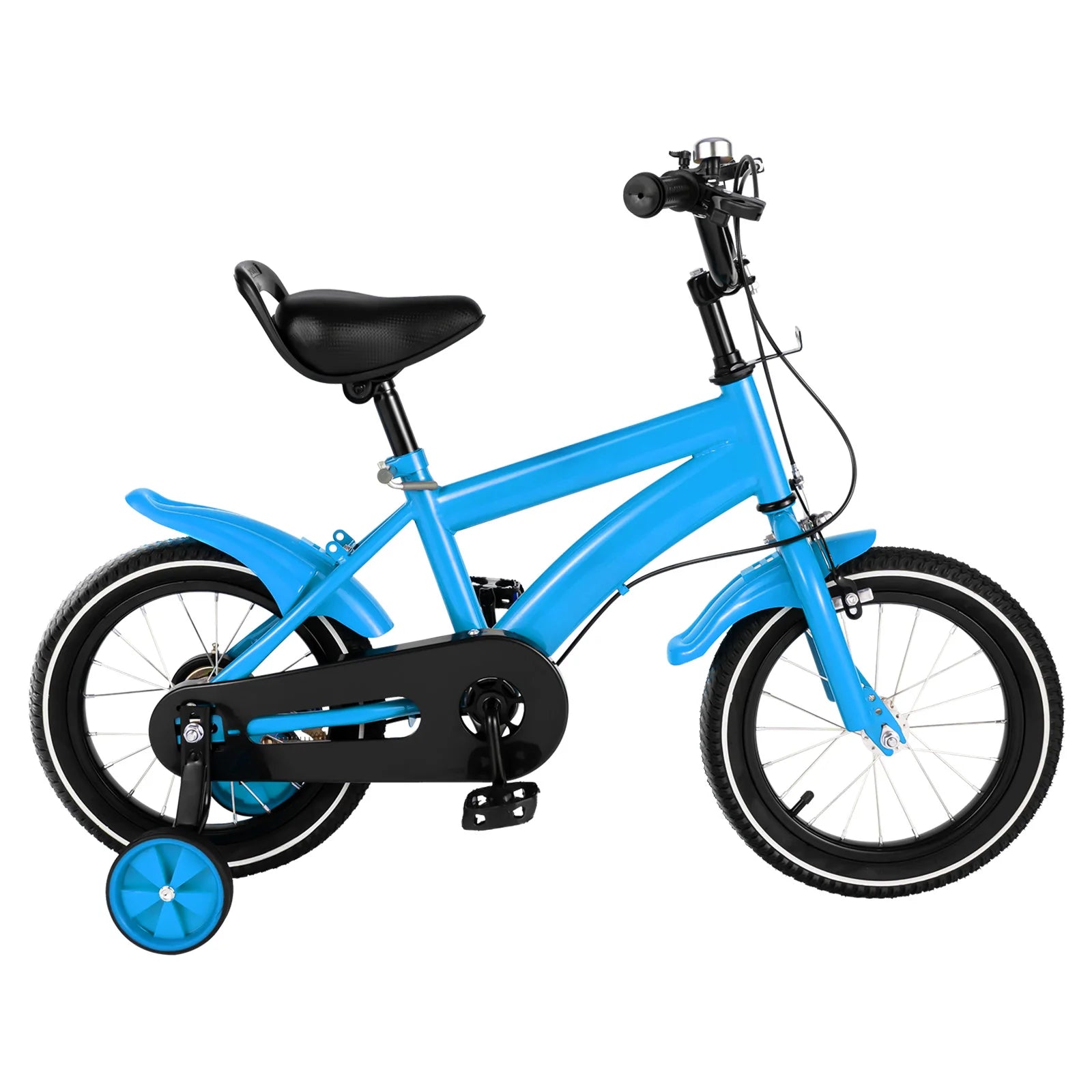 14 Inch Children's Bicycle with Safety Training Wheels - Dual Brakes.