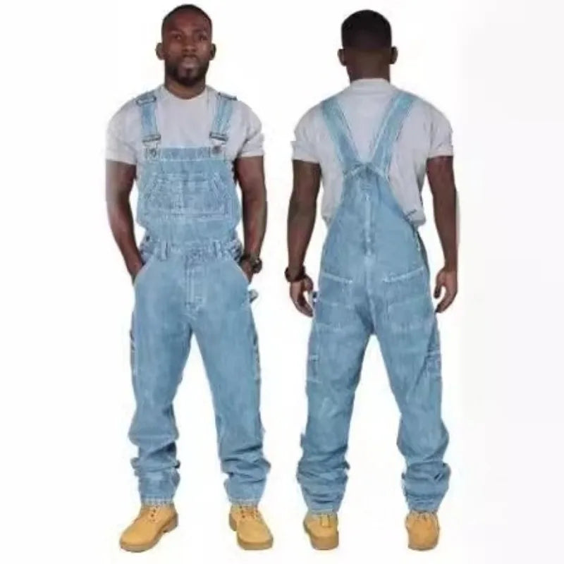 2026 Suspenders Denim Overalls Fashion Men's .