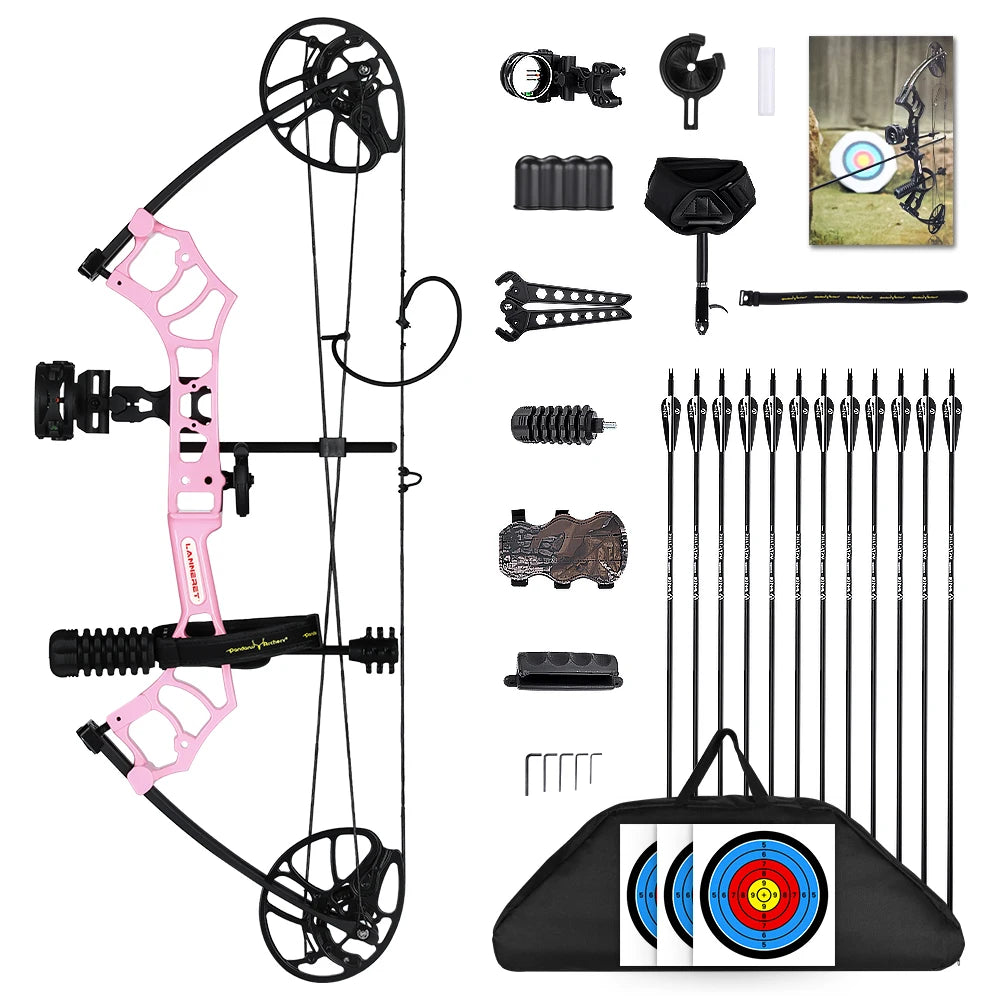 MOTION ZEUS Lightweight Compound Bow Set.10-50Lbs Adjustable .