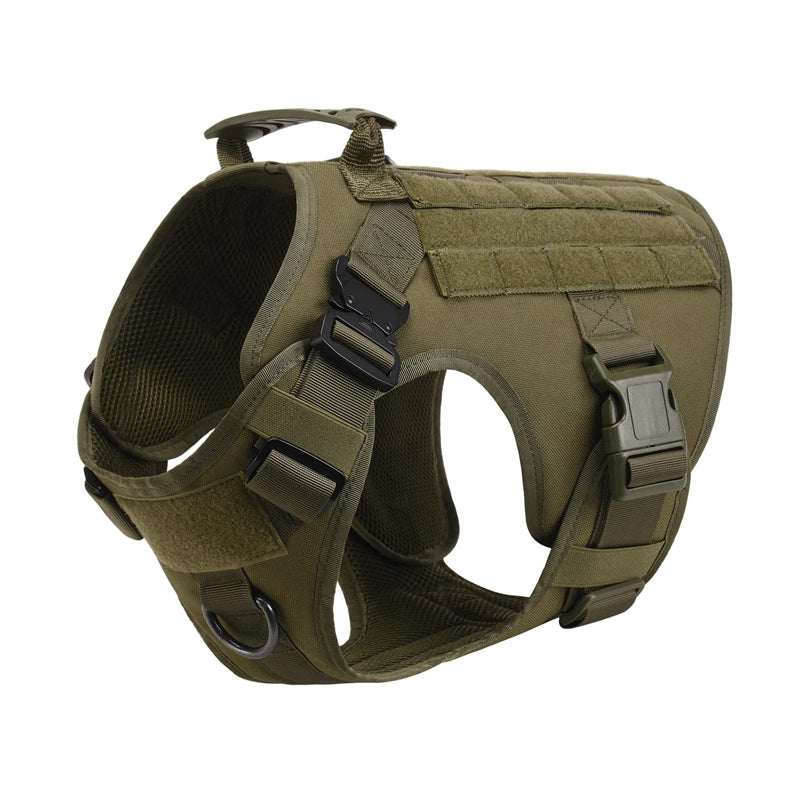 Tactical Military Vest,Tactical Training Dog Harness and Leash Set For All Breeds Dogs.